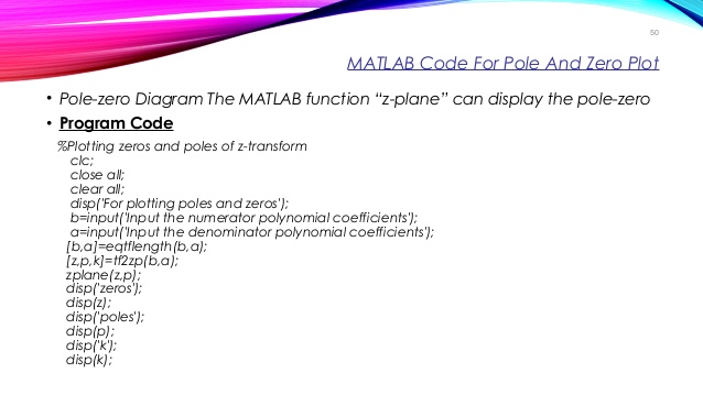 z transform matlab code